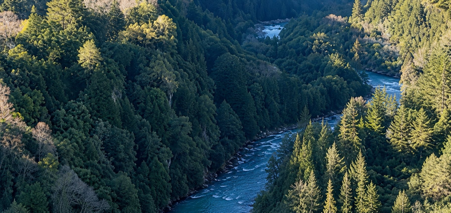 Vista aérea del sector donde se construirá el embalse